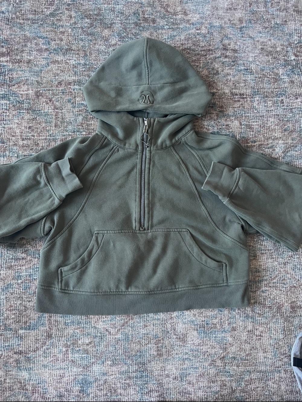 lululemon athletica Kids Olive Hoodie Half-Zip Pullover